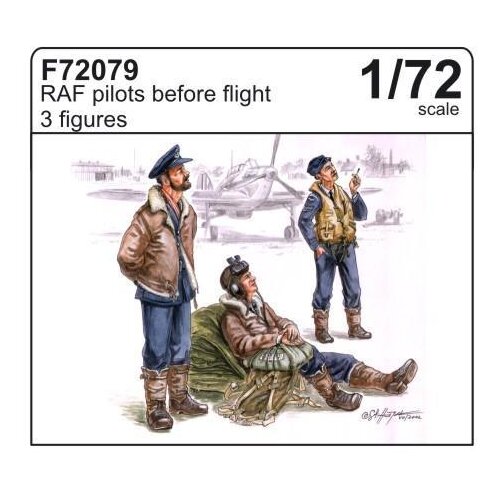 Special-Hobby RAF pilots before flight (3 fig.), (21287411) Cene
