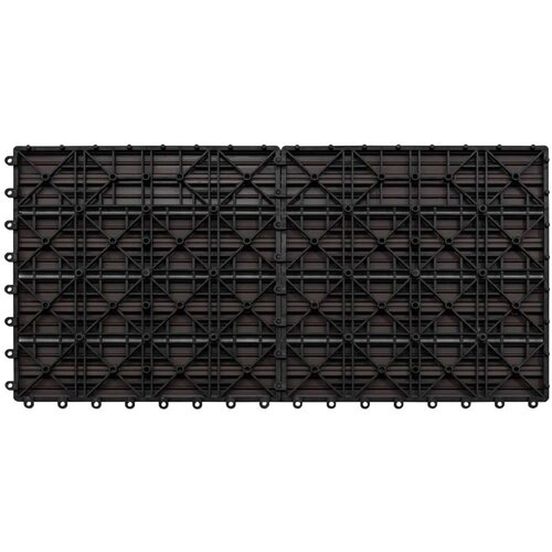 vidaXL Pločice za trijem 6 kom WPC 60 x 30 cm 1,08 m² tamnosmeđe Cene