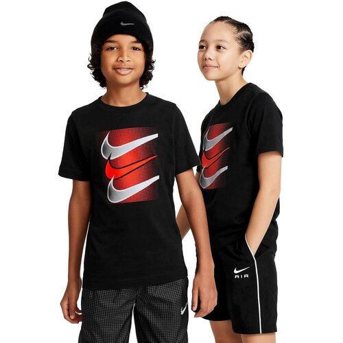 Nike Majice s kratkimi rokavi CAMISETA UNISEX NIOS SPORTSWEAR DX9525 Črna Slike
