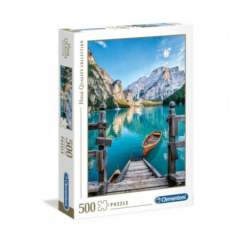 Clementoni puzzle 500 hqc braies lake Slike