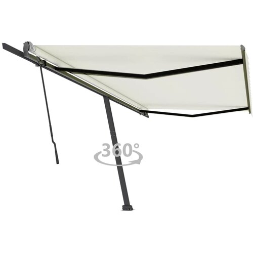 vidaXL Prostostoječa ročno zložljiva tenda 500x350 cm krem, (20742973) Cene