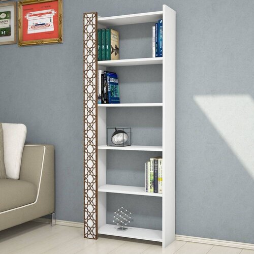 Woody Fashion polica za knjige city white Slike