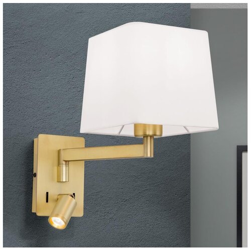 Orion wa 2-1469/1- led zidna lampa carlton 1xE27/40W/230V + LED/3W bela/zlatna Cene