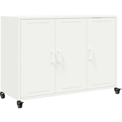 Maison Chic Komoda - Predalnik bela 100,5x39x72 cm jeklo, (21715566) Cene
