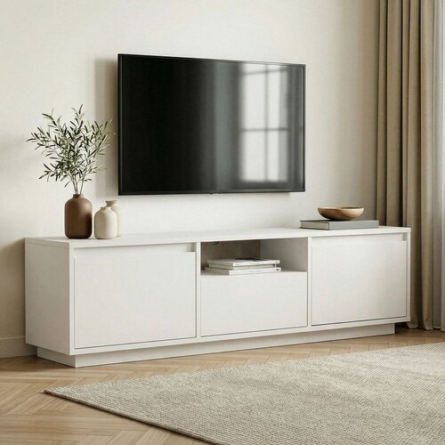 Kalune Design Bijela TV komoda 160x42x30 cm Sentinel &amp;ndash; Slike