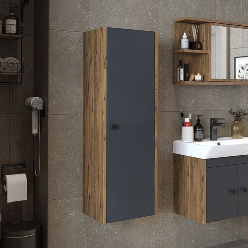 Hanah home 2863 kupatilski ormarić 35 &amp;times; 110 &amp;times; 30 cm, atlantski bor / antracit Slike