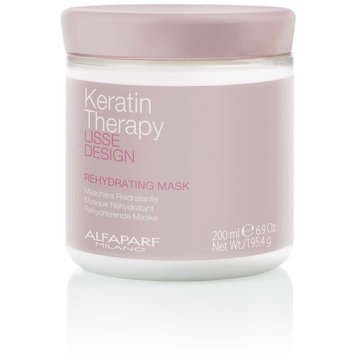 Alfaparf keratin therapy lisse design rehydrating vlažilna maska za lase 200 ml Slike