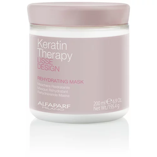 Alfaparf keratin therapy lisse design rehydrating vlažilna maska za lase 200 ml