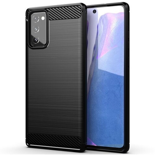  Gumijasti / gel etui Carbon za Samsung Galaxy Note 20 - črni Cene