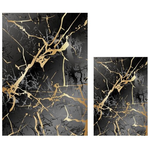 Mila Home set od 2 crne kupaonske prostirke Marble Cijene