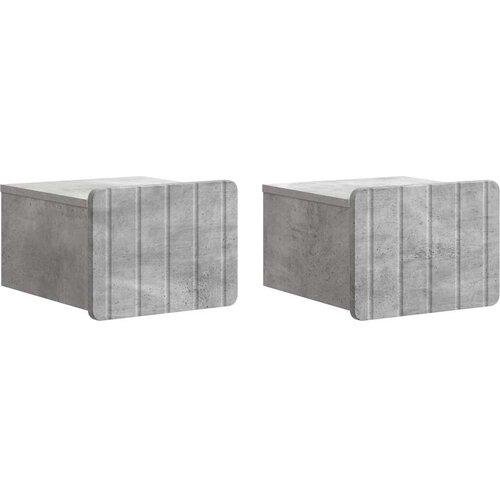  Stenski nočni omarici 2 pcs Betonsko siva 33 x 34,5 x 24 cm, (5000209621) Cene