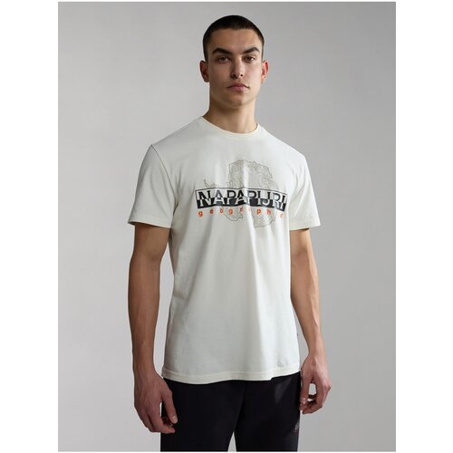 Napapijri Men's cream T-shirt Iceberg - Men Slike