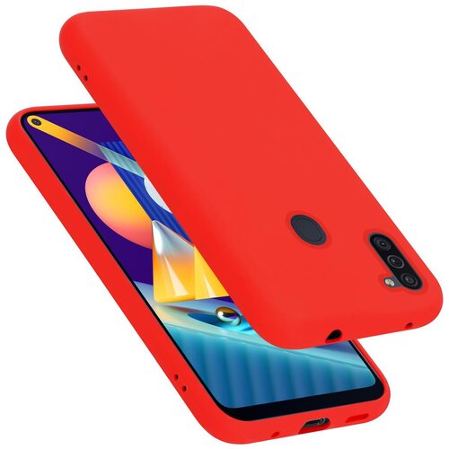 Cadorabo Ohi&amp;scaron;je, združljiv s Samsungom v tekoči rdeči barvi - za&amp;scaron;čitni pokrov iz fleksibilnega silikona TPU, (20588316) Slike