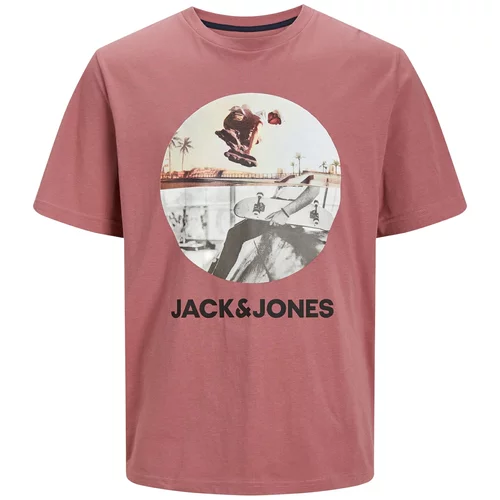 Jack & Jones Majica 'NAVIN' siva / roza / crna / bijela