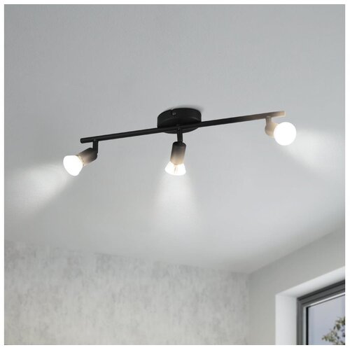 Eglo 32431 - LED spot svetiljka BUZZ-LED 3xGU10/2,8W/230V 3000K crna Slike