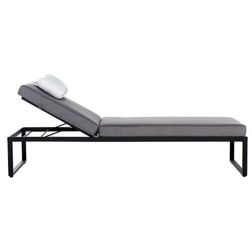 SENSUM Vrtni ležalnik (Črna, Aluminij, Nastavljivo naslonjalo) Slike