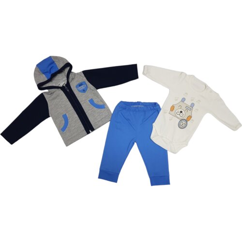 HAJDI BABY Komplet za bebe, Sivo-plavi Cene