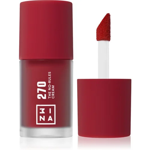 3INA The No-Rules Cream višenamjenska šminka za oči, usne i lice nijansa 270 - Deep, wine red 8 ml