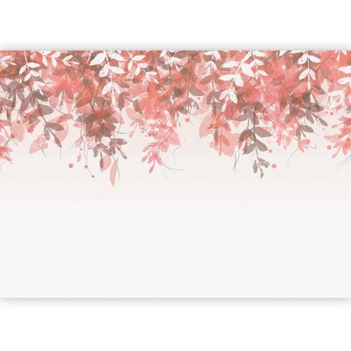  Foto tapeta - Under vegetation - hanging vines of pink leaves on a neutral background 450x315 Slike