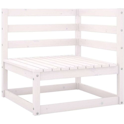 Kutna vrtna sofa s antracit jastucima od masivne borovine Slike