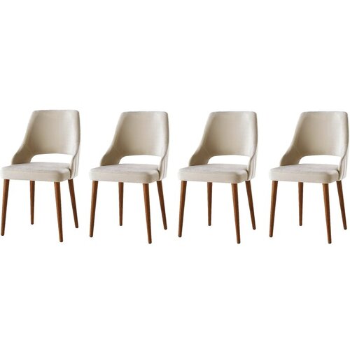 Hanah home Açelya - Cream - 1 (4 kosi) set stolov, (20779171) Cene