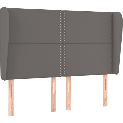 Maison Chic vzglavna omarica - nočna omarica - posteljna omarica z ušesi sivo 147x23x118/128 cm umetno usnje, (21710575) Cene