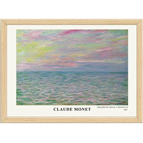 Wallity Plakat u okviru 45x35 cm Claude Monet -