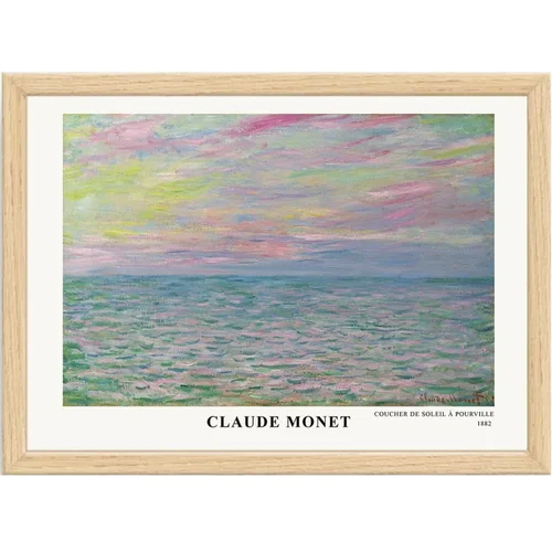 Wallity Plakat u okviru 45x35 cm Claude Monet -