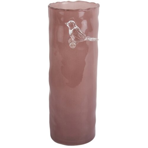 PT LIVING Ružičasta staklena vaza (visina 27 cm) Bird On Branch – Cijene