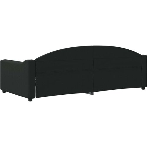 VidaXL Dnevni krevet crni 90 x 200 cm od tkanine Slike