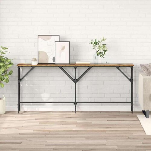 vidaXL Konzolna miza Star les 180 x 29 x 75 cm Konstruiran les Cene