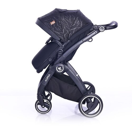 Lorelli ADRIA Kolica Black 2u1 SET: Ko&amp;scaron;ara + Putna Torba + Zimska Navlaka (do 15 kg) Slike