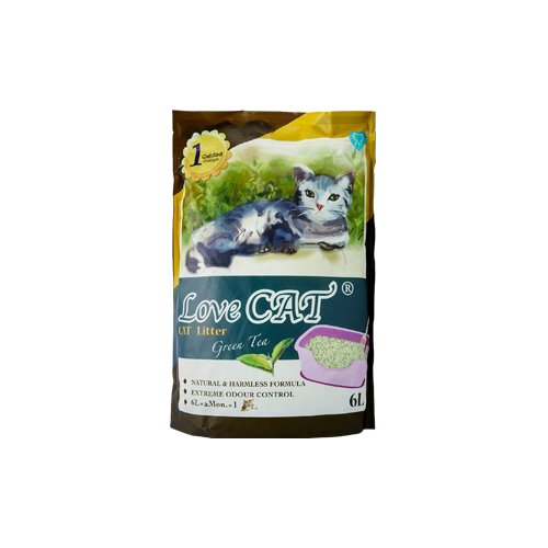 LOVE CAT posip za mačke zeleni čaj tofu 6l Cene