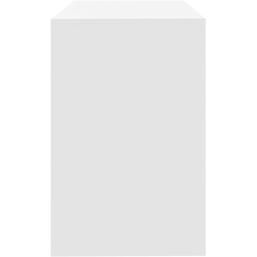  Radni stol bijeli 101x50x76,5 cm od konstruiranog drva Slike
