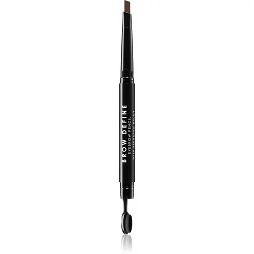MUA Makeup Academy Brow Define olovka za obrve sa četkicom nijansa Dark Brown