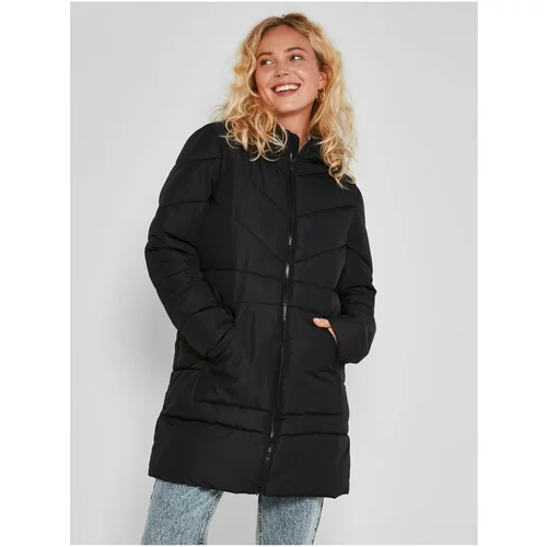 Noisy May Black Women's Quilted Winter Coat hooded Dalcon - Women