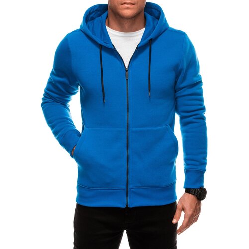 Edoti Unzipped men's BASIC hooded sweatshirt - blue Cijene