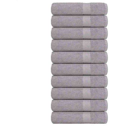 vidaXL Brisače za roke 10 kos siva 50x100 cm 360 g/m² 100% bombaž Cene