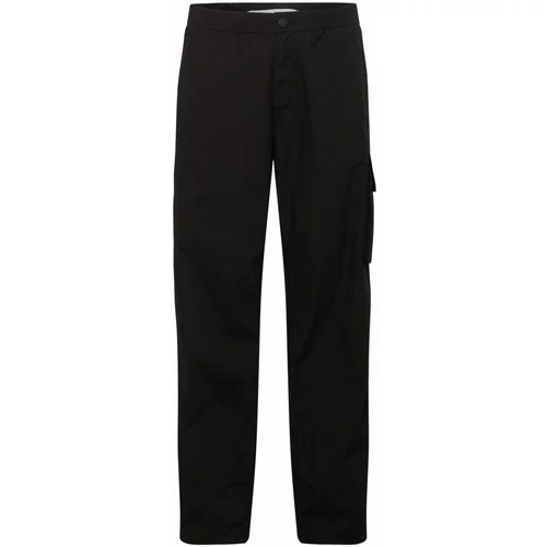 Calvin Klein Jeans Cargo hlače crna / prljavo bijela