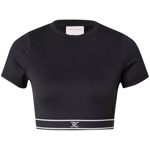 Juicy Couture Sport Tehnička sportska majica crna / bijela