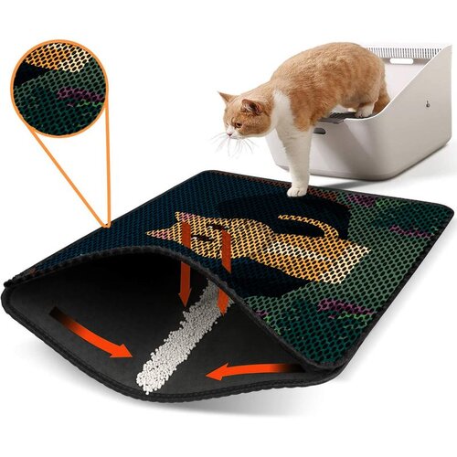 WALLXPERT WC pretinac za mačke Nrszn0145, 45 x 60 cm, &amp;Scaron;areni Slike