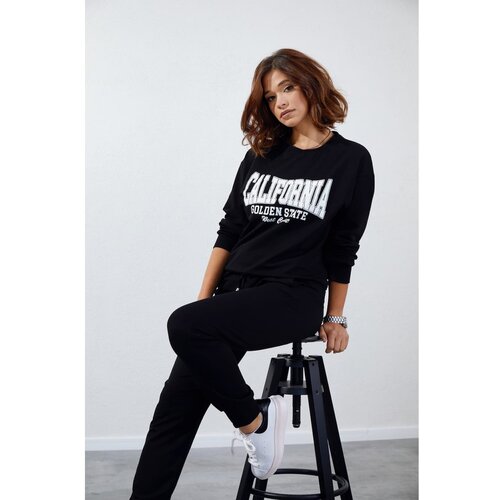 Fasardi Women&amp;#039;s tracksuit set with an application black Slike