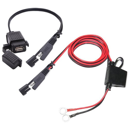 Dardanar usb polnilnik za motorna kolesa sae v usb adapter za kabel sae quick disconnect 2.1A vodoodporna vrata usb, (21199394) Cene