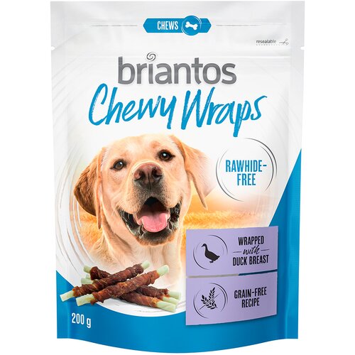 briantos Chewy Wraps bez sirove kože, za pse - Pačetina 2 x 200 g Cijene