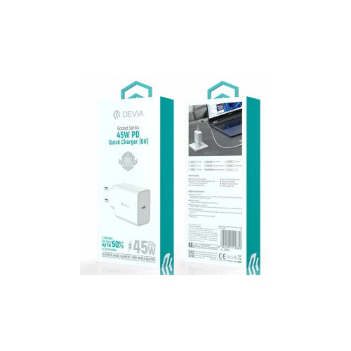 DEVIA Adapter Rocket series Gan 45W bela Cene