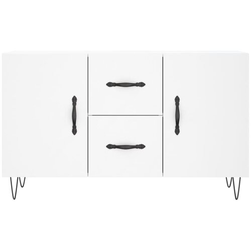 Komoda bijela 100x36x60 cm od konstruiranog drva Slike