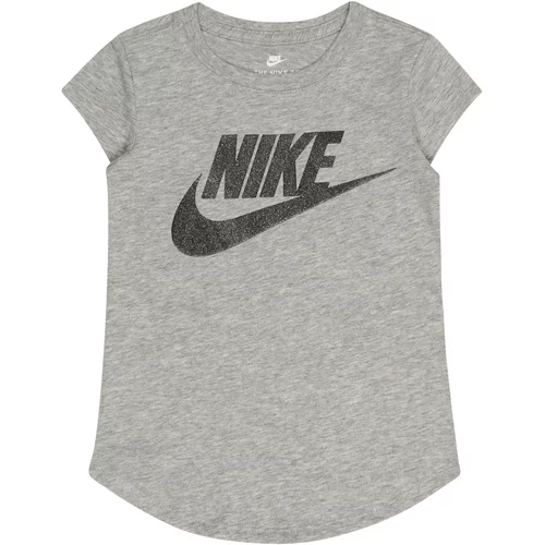 Nike Sportswear Majica tamo siva / crna