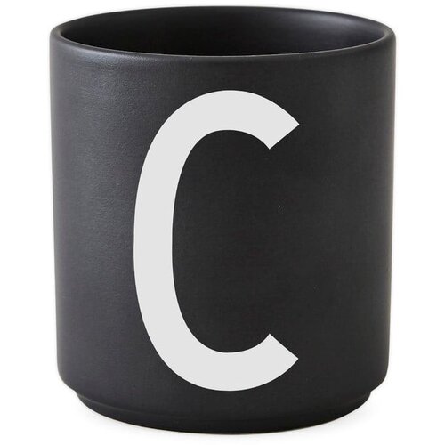 Design Letters crna porculanska &amp;scaron;alica Alphabet C, 250 ml Slike