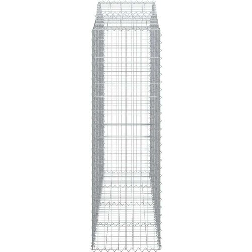  Lučne gabionske košare 2 kom 200x50x160/180cm pocinčano željezo Cijene
