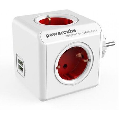 Allocacoc Utičnica Type F sa USB priključcima DesignNest 1202RD/DEOUPC Cene